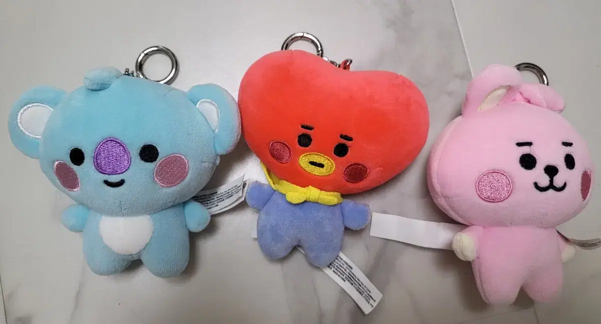 bt21 열쇠고리 타타, 코야, 쿠키